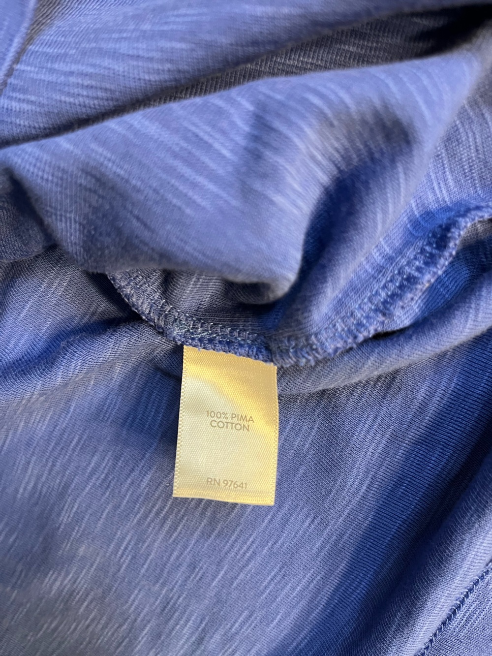 J.Jill Pima V-Neck Blue Short Sleeve Tee Size 2X - Picture 4 of 9